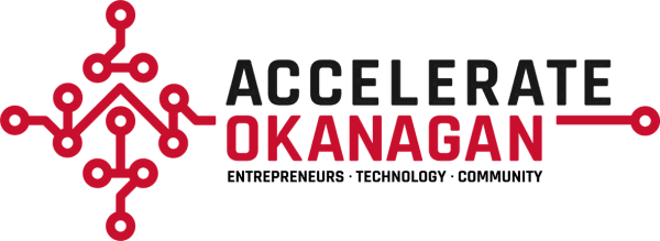 Accelerate Okanagan Logo with the tagline: Entrepreneurs. Technology. Community.